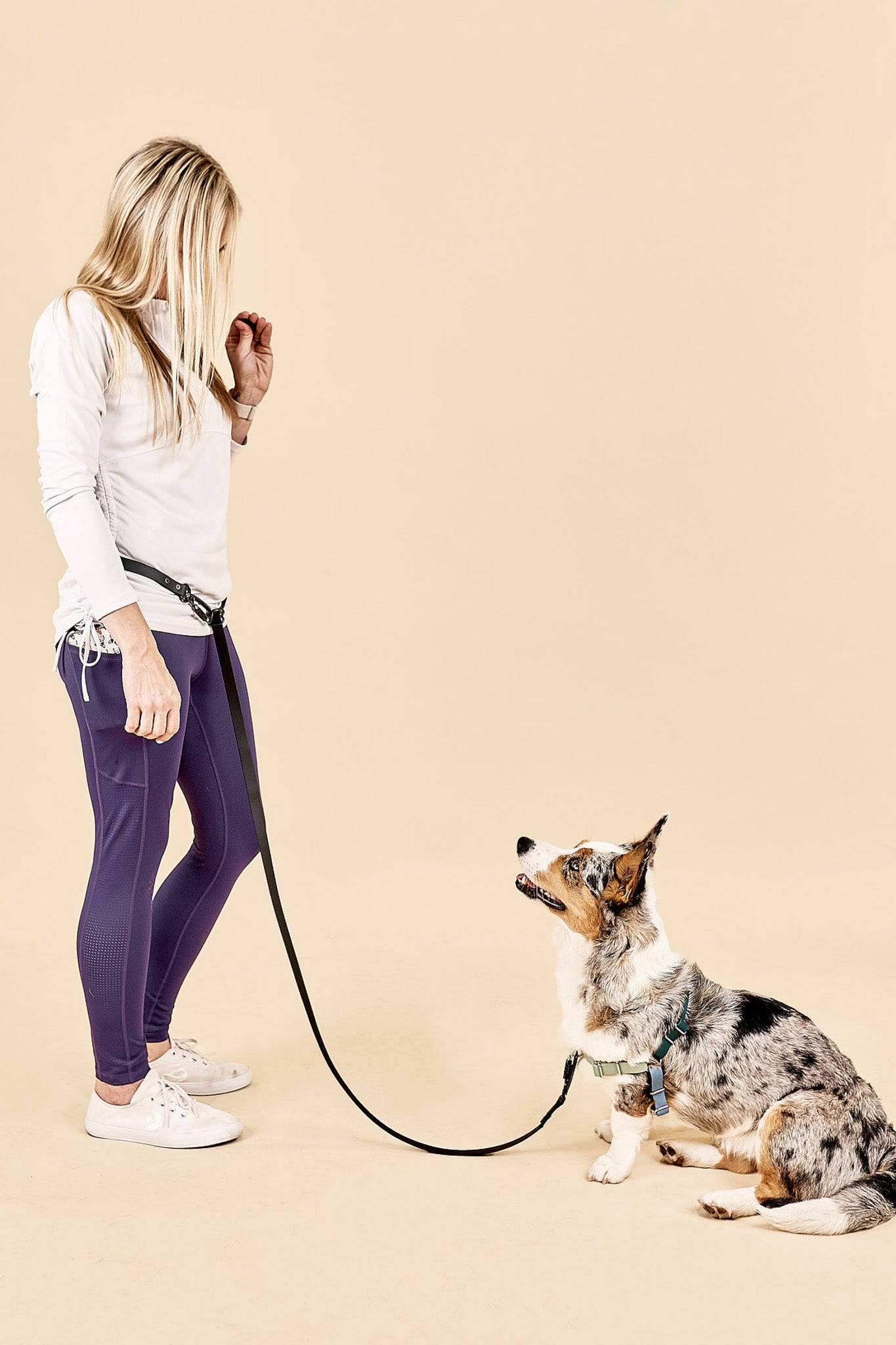 No Pull Quick Release Harness and Convertible Hands-Free Leash