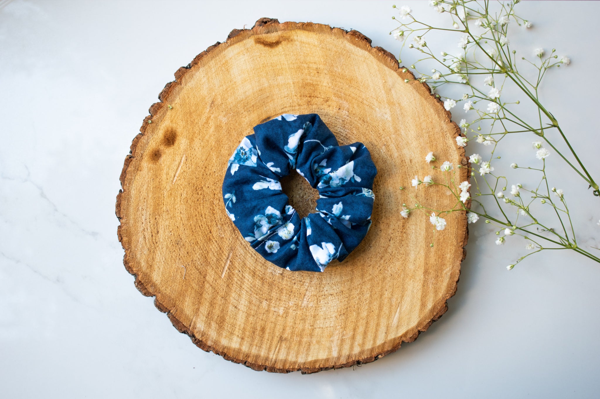 Cookies & Co. Forget-Me-Not Dog Bandana Matching Scrunchies