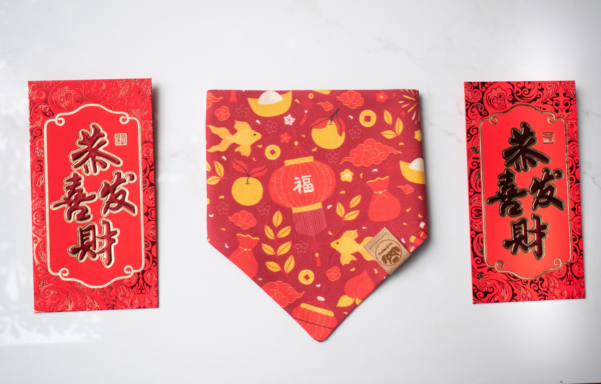 Chinese New Year dog bandana