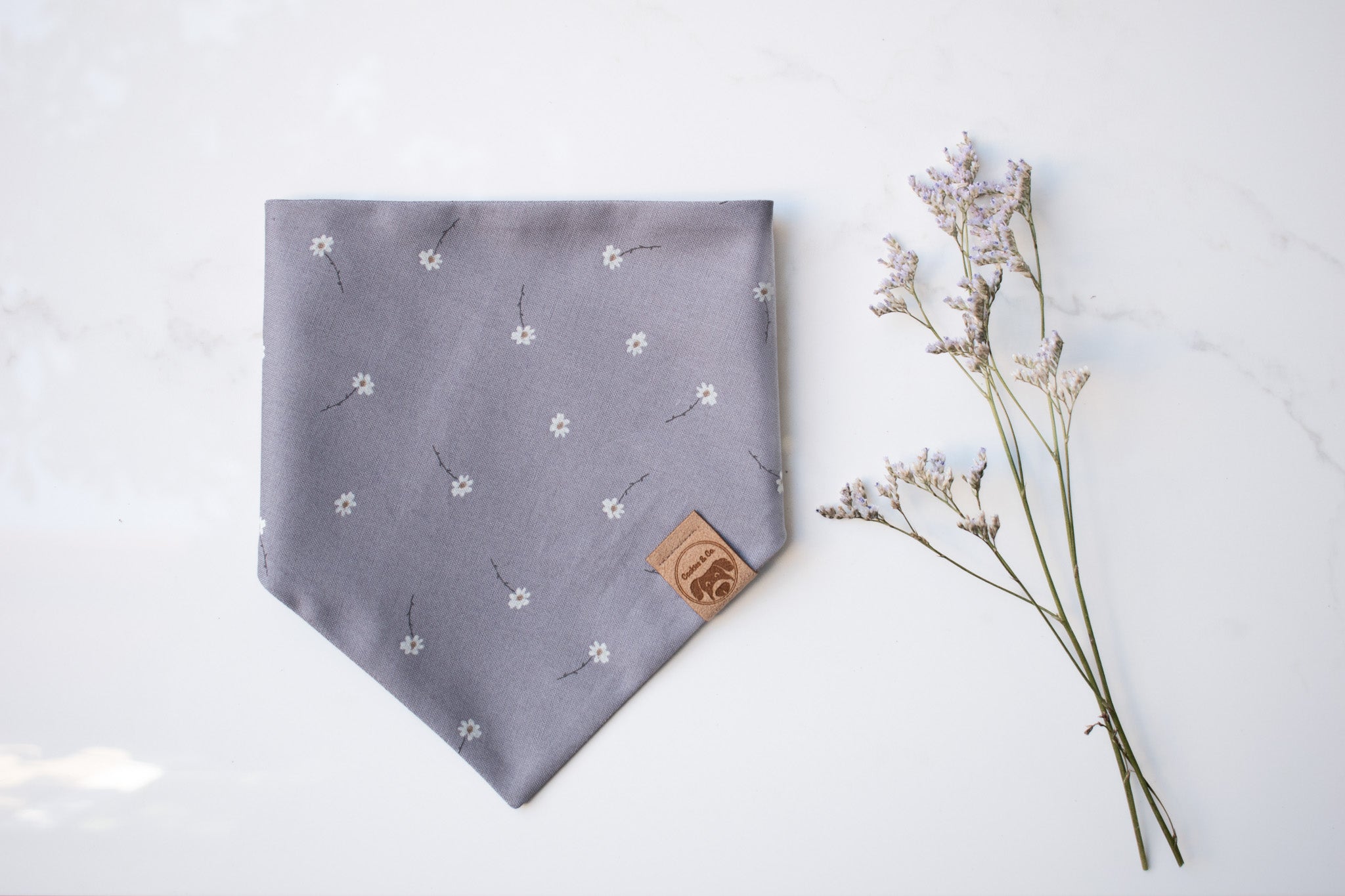 Mini Bloom - Dog Bandana Tie-On with Snap Buttons