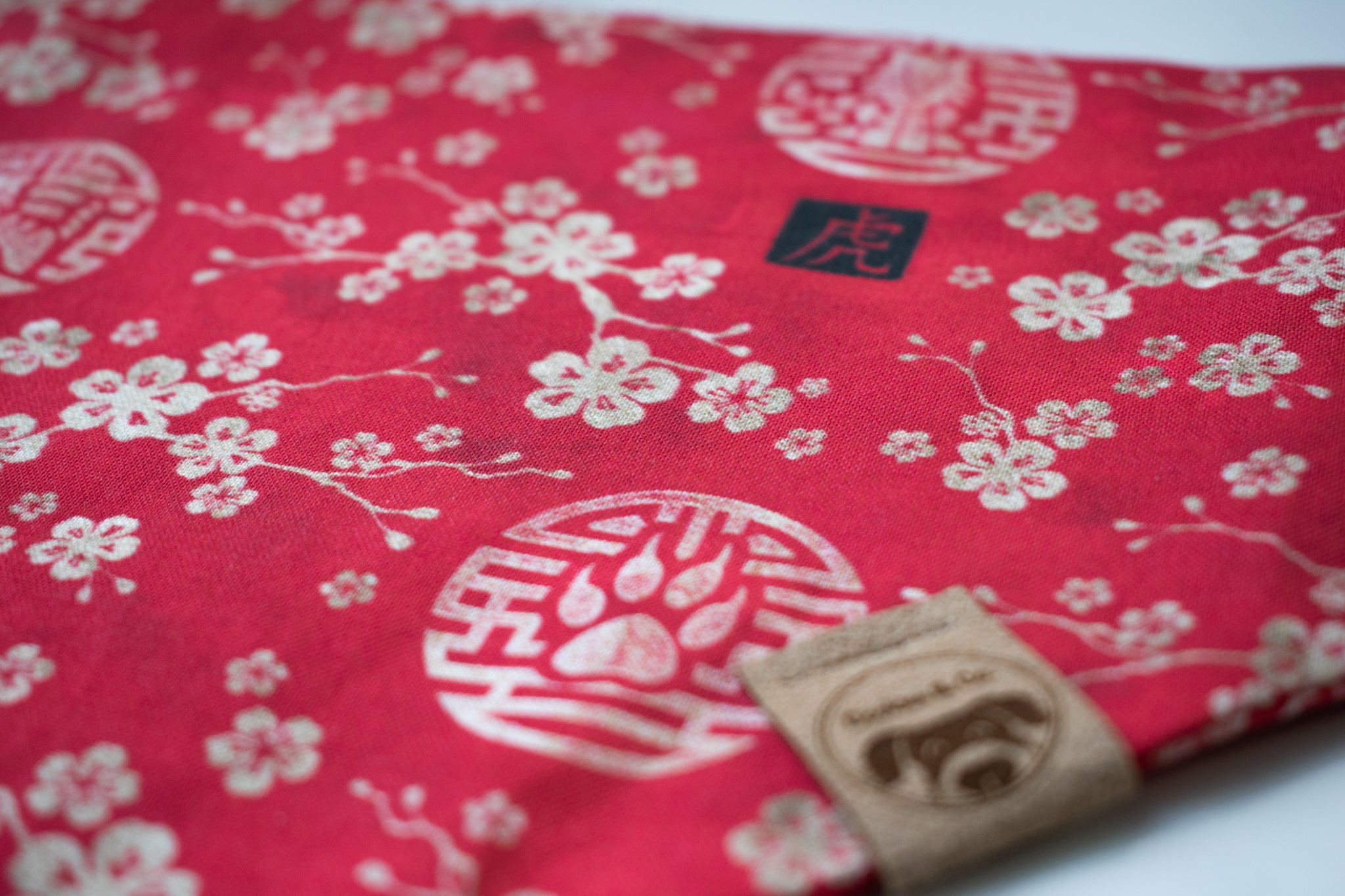 Year of the Tiger - Dog Bandana Tie-On with Snap Buttons